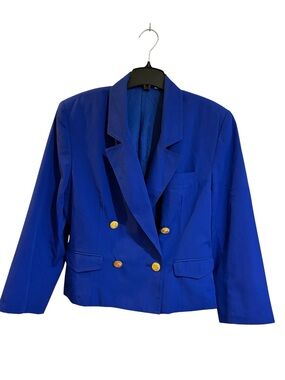 JH Collectibles Royal Blue Double-Breasted Women's Blazer Jacket
